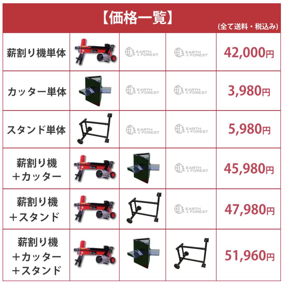 電動油圧式薪割り機 ７トンモデル (EF-7T-01A)　送料無料　ワンハンドルタイプ　アフターサービス・保証付