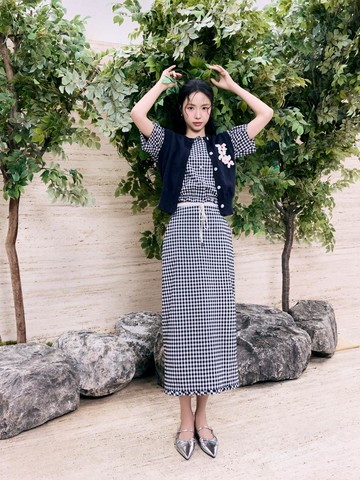 Frill Hem String H-Line Skirt (GR5A0SKJ21)