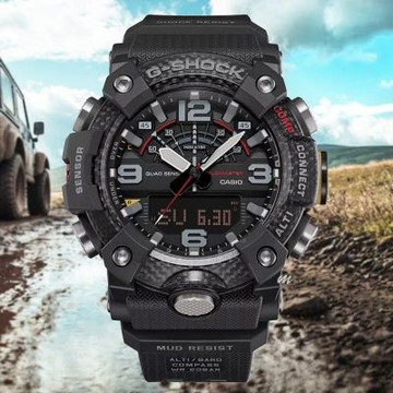 CASIO 卡西歐 G-SHOCK MUDMASTER 泥人 強悍耐用 藍芽多功能錶 送禮 禮物 推薦(GG-B100X-1A)