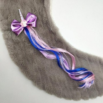 髮飾 歐美小馬獨角獸結假髮髮飾 彩色頭飾