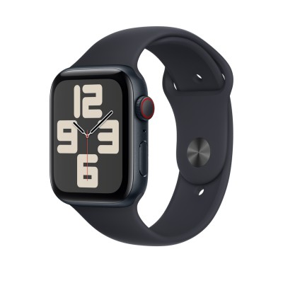 Apple Watch SE（GPS + Cellularモデル）- 40mmミッドナイトアルミニウムケースとミッドナイトスポーツバンド - M/L