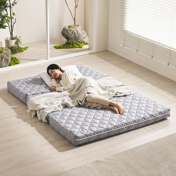 喜來屋托寧折疊式薄墊  加大雙人床  灰色