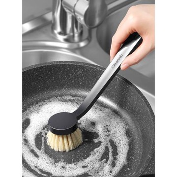 日本AISEN刷鍋神器廚房洗鍋刷子家用不沾油不粘鍋長柄鍋刷不掉絲