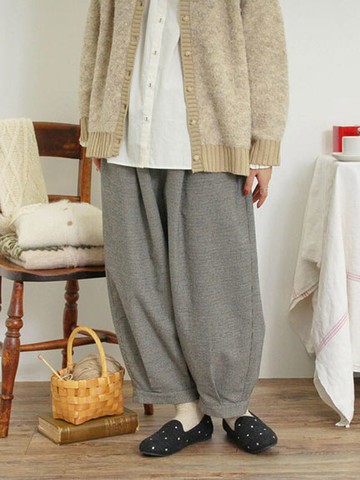 多種圖案寬鬆版型燈籠褲(0F000290410) - Samansa Mos2