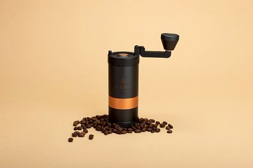 VSSL JAVA 軍規 戶外 登山 露營 不鏽鋼刀盤 手搖磨豆機 - 碳黑