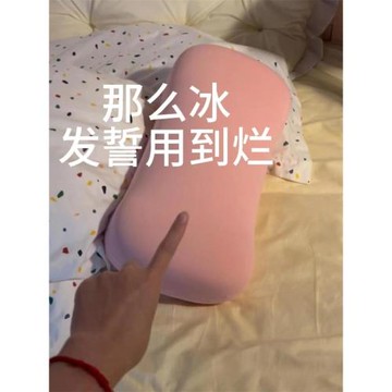 冰枕成人夏天降溫枕頭免注水助睡眠護頸椎枕芯超柔軟貓肚皮記憶枕