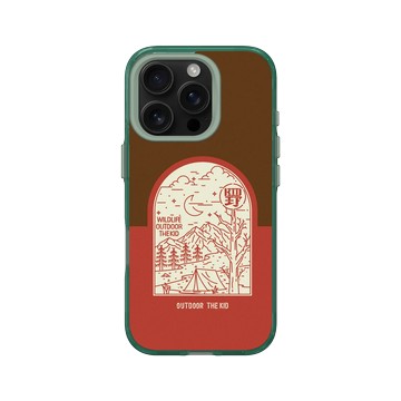 iPhone 16 Pro Clear 憂墨綠 - KID - 夜宿露營KID