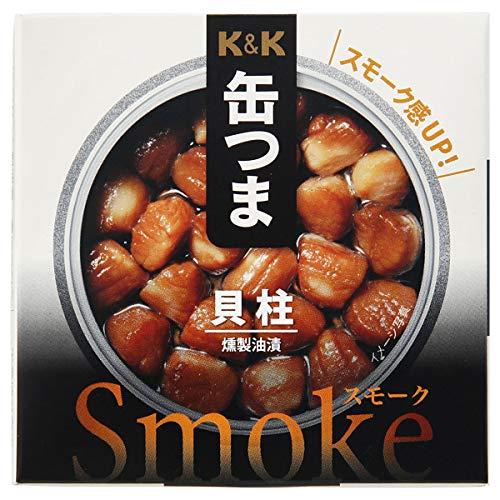 国分 KK 缶つまSmoke 貝柱×2個 キャンプ アウトドア おつまみ