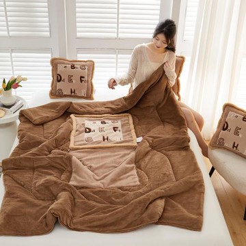2025新款字母抱枕被