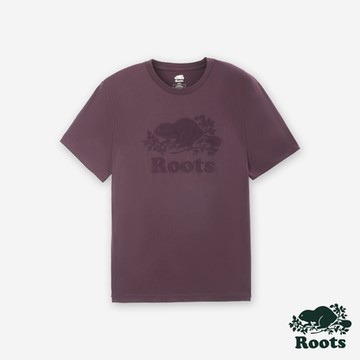 Roots男裝- COOPER BEAVER 短袖上衣-紫色
