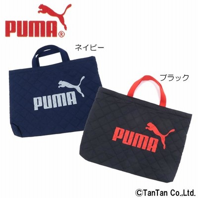 レッスンバッグ PUMA プーマ 男の子 学童かばん PM125 トートバッグ キッズ ジュニア 子供 幼稚園 軽量 日本製 K 定番 文具 C