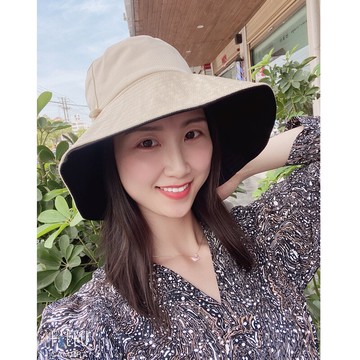 新款雙面防曬漁夫帽女夏天韓版百搭大檐遮陽帽日系遮臉網紅盆帽子