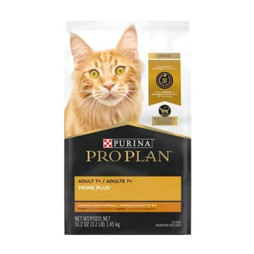 PRO PLAN冠能 -3.2LB(1.45 kg) 熟齡貓7+鮮雞照護配方 (PC91014) (購買第二件贈送寵喵樂-貓草玩具x1包)