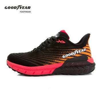 GOODYEAR 【Q彈暢跑】男款寬楦緩震運動鞋-黑紅 / GAMR43212