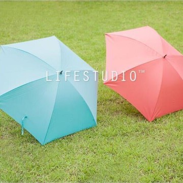 韓國live work 純色女士長柄半自動防紫外線晴雨傘 lifestudio