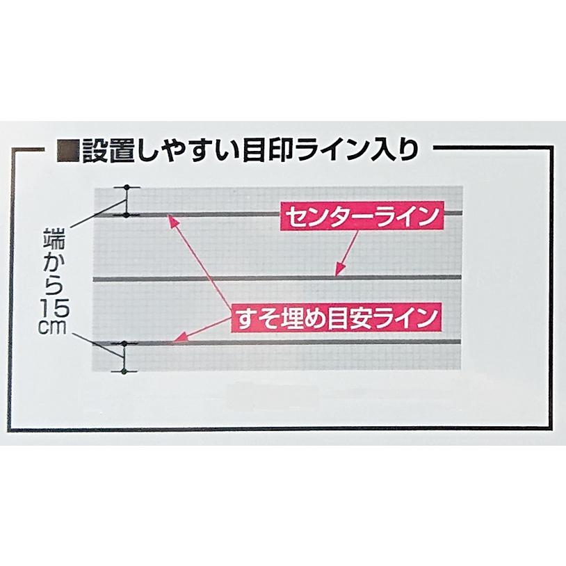 防虫ネット 園芸用 ライン入り 幅1.8mx長さ10m 目合0.75mm アークランズ