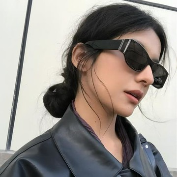 王鶴棣同款方圓臉天菜太陽鏡個性曲面屏寬腿墨鏡時尚顯瘦太陽眼鏡