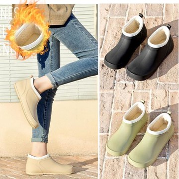 雨鞋女短筒低幫淺口雨靴成人平底膠鞋防滑防水鞋輕便花園套鞋