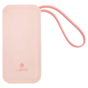LaPO 20W 雙向快充二合一充電器行動電源 5000mAh Type-C  粉紅色  WT-06