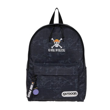 【OUTDOOR】ONE PIECE航海王魯夫後背包-黑色 ODOP24M01BK