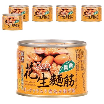 青葉 q彈花生麵筋  170g  6罐