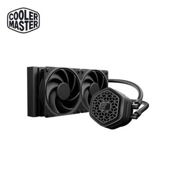酷碼Cooler Master ML 240 Atmos II Stealth 水冷散熱器/黑色/超薄幫浦/模組化冷頭蓋