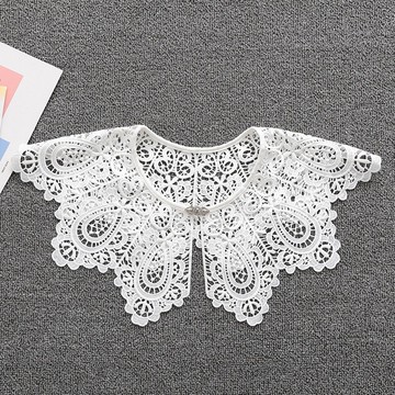 假領子襯衫領片-刺繡蕾絲花邊披肩女裝配件2款74ac22【獨家進口】【米蘭精品】