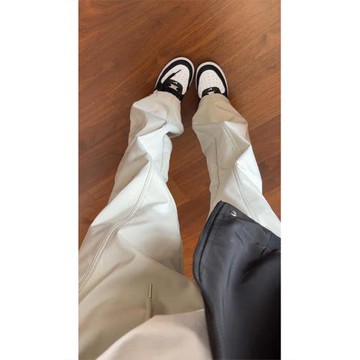 美式軟殼沖鋒褲女款秋季微喇防水速干褲子斜切戶外工裝休閑直筒褲