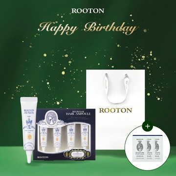 快速出貨【ROOTON】生日快樂！喚活修護免沖洗護髮安瓶15ml x4+喚活海藻洗髮精5ml x3+喚活體驗盒+燙金禮袋(雙子座生日禮物)