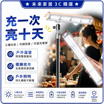 🔥高雄出貨🔥戶外露營燈 應急燈 USB磁吸充電燈 LED磁吸燈帳篷 營地夜市6000毫安 擺攤 夜市 應急停電必備