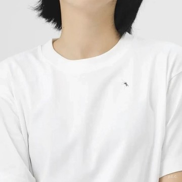 ✨桃園有貨✨一衹蚊子印花男裝重磅純棉白色時尚短袖夏季透氣T恤打底寬鬆圓領 IVV2