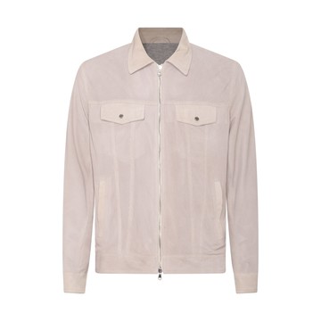 Barba - Light Beige Leather Jacket