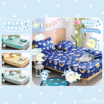 【BREAD TREE】麵包樹精梳棉單人床包+枕套二件組-Good Night(多款任選)_TRP多利寶