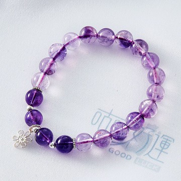 貴人運雙色紫水晶手鍊(含開光)智慧石、提升專注力、招人緣、事業