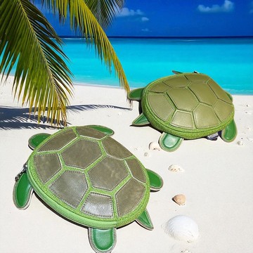 預購-手工立體海龜斜背包(生活中與海洋的互動-現至10/25收單)