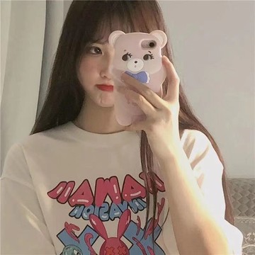 二次元卡通短袖t恤女學生2021夏季韓版新款寬松JK上衣ins體恤衫潮
