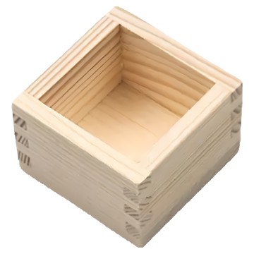 Hesii 方形清酒杯  1個  木色