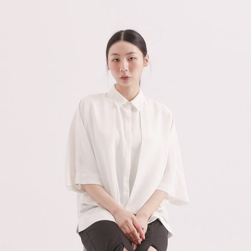 【經典原創】Trigonometric_三角函數小露背襯衫_CLT001_白