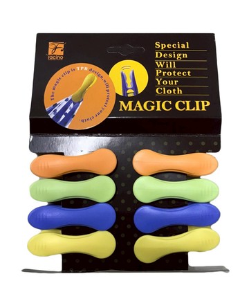 【晨光】臺灣製 家麗寶 Magic Clip無痕衣夾 合色 8入(002036)【現貨】