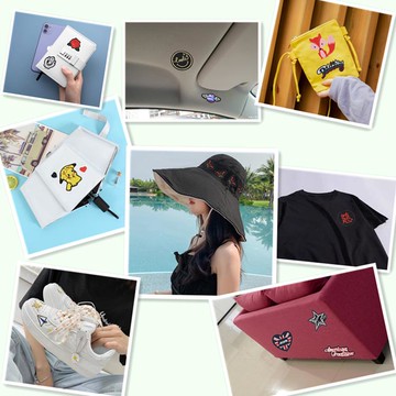 魔術貼衣服用圖案補衣服洞貼花棉襖羽絨服袖口修補貼破洞貼片男女