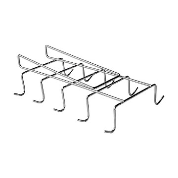 304不鏽鋼櫥櫃雙排掛架 加粗防鏽 兩側各5個掛鉤 適用於2公分厚度門板  1個  不鏽鋼色