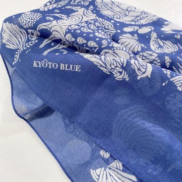 京都抗UV圍巾-KYOTO BLUE-貝殼文