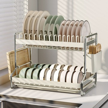 ??快速出貨?? 公司貨 廚房碗盤瀝水架家用臺面置物架多功能多層放碗碟筷收納盒