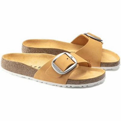 半額品 ビルケンシュトック Birkenstock レディース サンダル ミュール シューズ 靴 Madrid Big Buckle Apricot Nubuck 人気定番 Begrove Com