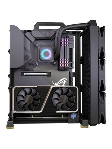 【全館免運】開放式機箱 matx電腦機箱 機架鋁合金atx 創意itx臺式機箱主機 小機箱