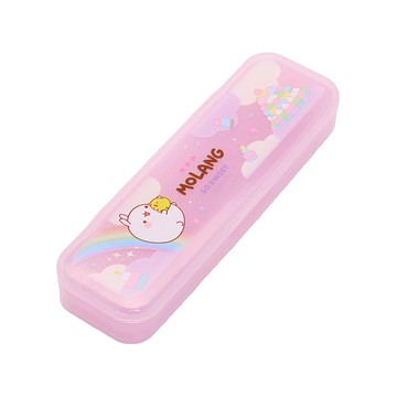 MOLANG 萌浪兔 鉛筆盒 卡通圖案  1個  粉色