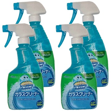 SC Johnson 莊臣 Scrubbing Bubbles 玻璃清潔噴霧  500ml  4瓶