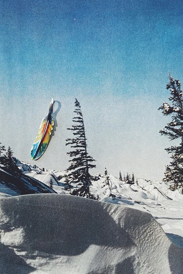 手繪墜子 - 羽毛