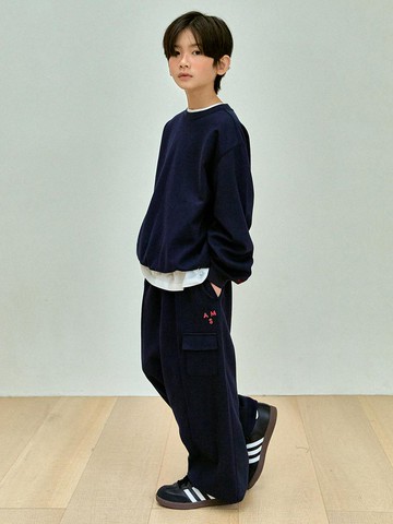 Classic Cotton Blend Training Pants [NAVY]