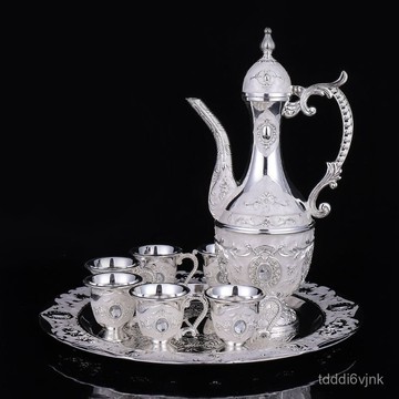 【高檔999銀】白酒酒具套裝酒杯酒壺家用歐式純銀茶具分酒器送禮